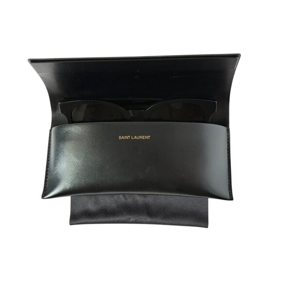 Saint Lauren Paris SL M25/K 001 Black Sunglasses 58mm Handmade in Italy Unisex - Picture 11 of 15